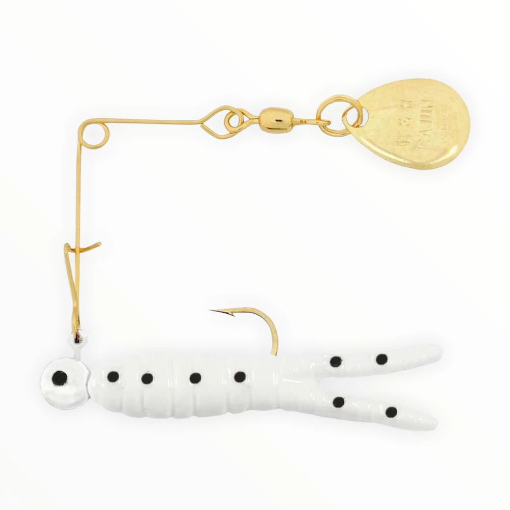 H&H Gold Cajun Split Tail Beetle Spins 4 H&H Gold Cajun Split Tail Beetle Spins