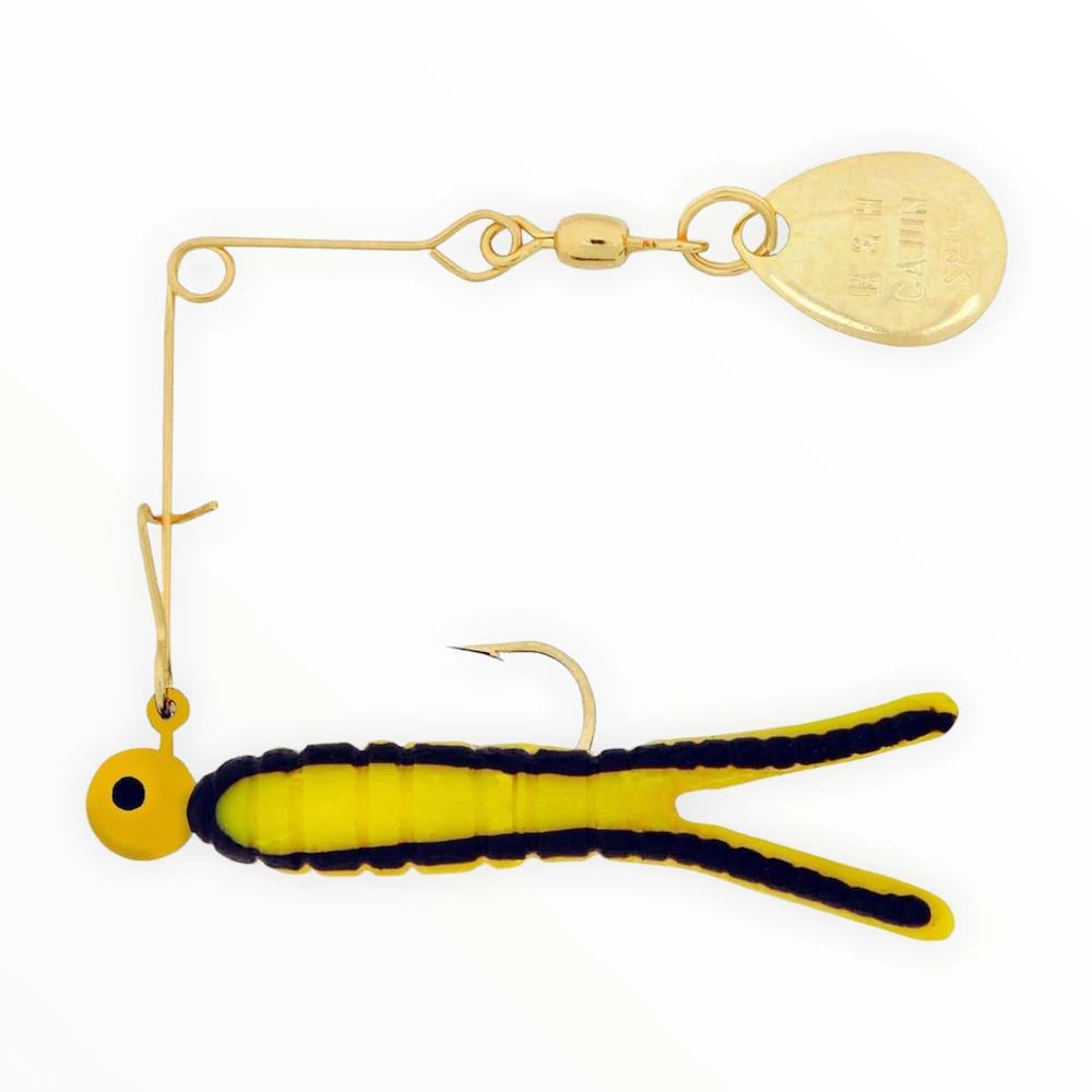 H&H Gold Cajun Split Tail Beetle Spins 6 H&H Gold Cajun Split Tail Beetle Spins