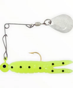 Spinnerbaits & Buzzbaits H&H Nickel Cajun Grub & Split Tail Beetle Spins