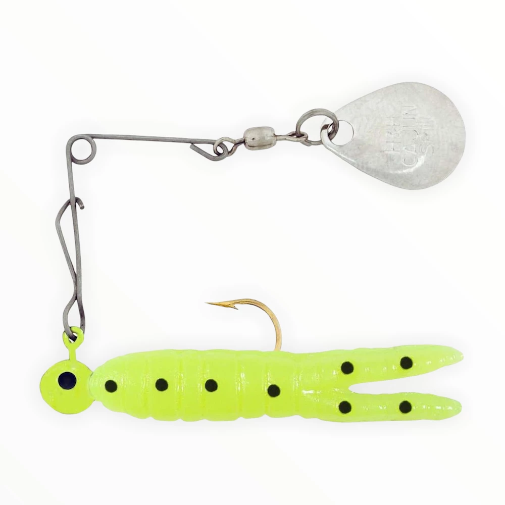Spinnerbaits & Buzzbaits H&H Nickel Cajun Grub & Split Tail Beetle Spins 2 Spinnerbaits & Buzzbaits H&H Nickel Cajun Grub & Split Tail Beetle Spins