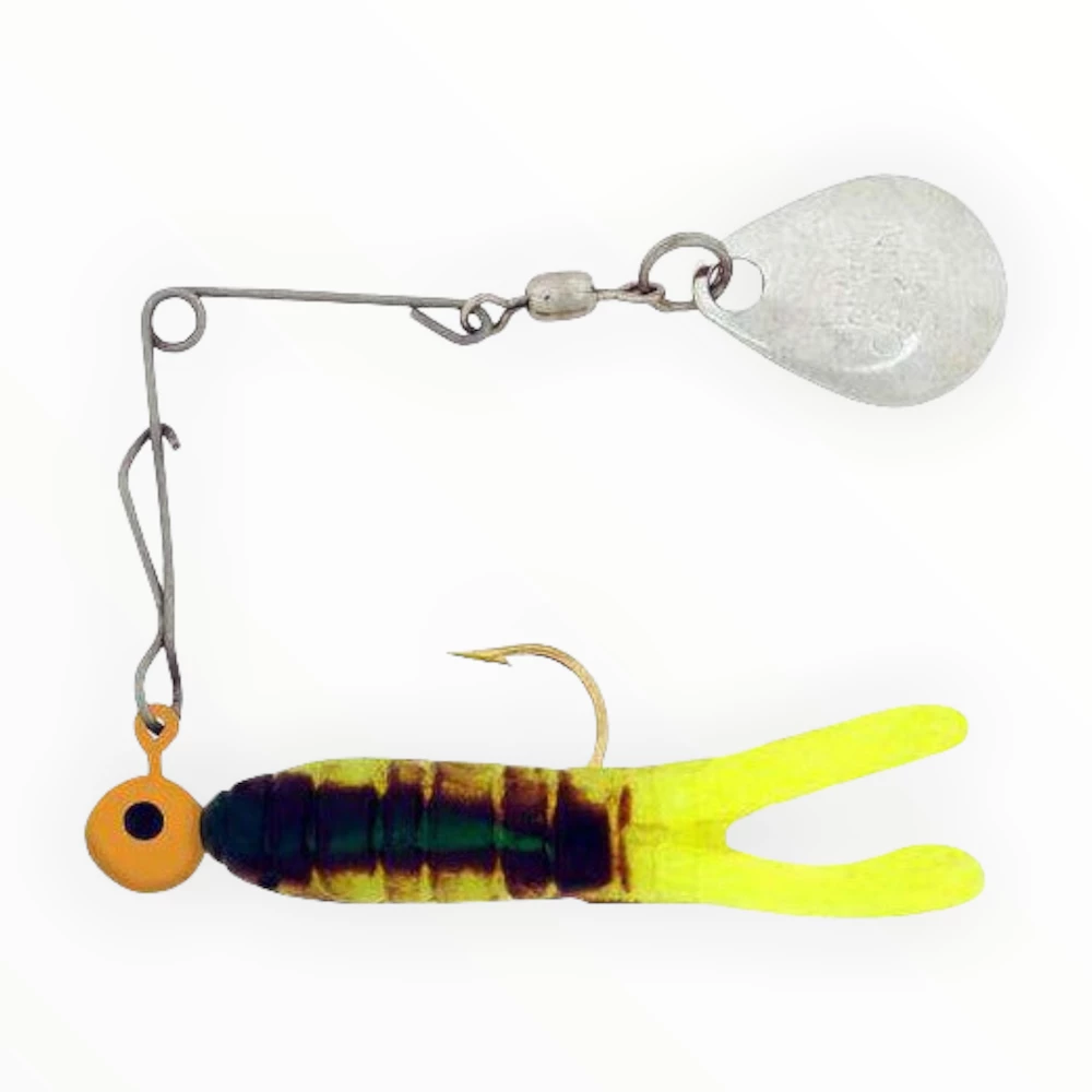 Spinnerbaits & Buzzbaits H&H Nickel Cajun Grub & Split Tail Beetle Spins 3 Spinnerbaits & Buzzbaits H&H Nickel Cajun Grub & Split Tail Beetle Spins