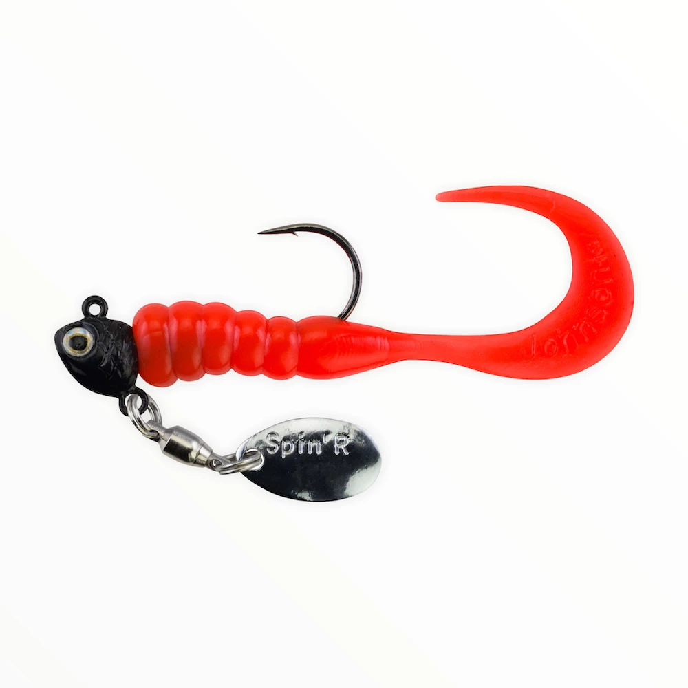 Jigs Johnson Crappie Buster Spin'R Grub 2 Jigs Johnson Crappie Buster Spin'R Grub