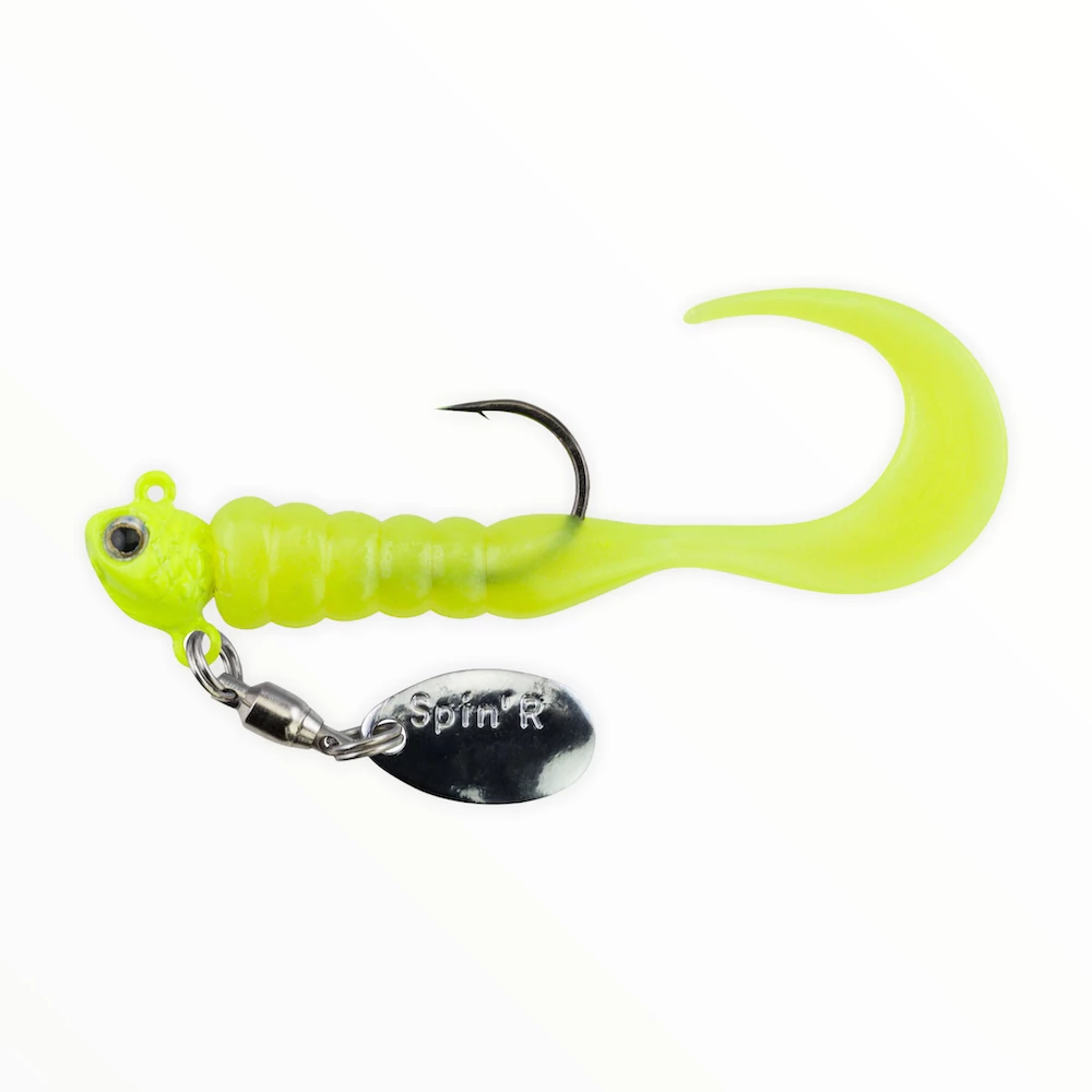 Jigs Johnson Crappie Buster Spin'R Grub 3 Jigs Johnson Crappie Buster Spin'R Grub