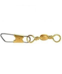 Terminal Tackle Eagle Claw Barrel Swivel With Heavy Duty Safety Snap